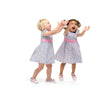 Little Girls Party Dress - Blue Florals