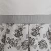 Little Girls Party Dress - White & Grey Florals